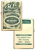 ☆ROSEART ローズアート ５０周年記念 限定７５個 ２００７年 Gold ZIPPO！新品Ａ