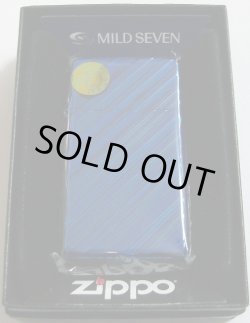 画像1: ☆当たり！JT マイルドセブン  スリム・アーマー　ブルー  ２０１０年８月 ZIPPO！新品