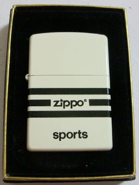 ★ジッポースポーツ！SPORTS 2002年10月 全面アイボリー ZIPPO！新品 - ジッポーパーク Zippopark