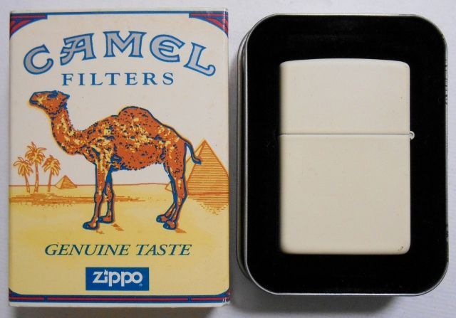 ☆キャメル！CAMEL CLASSIC 1998年4月 タバコ柄 クリーム ZIPPO！新品 - ジッポーパーク Zippopark