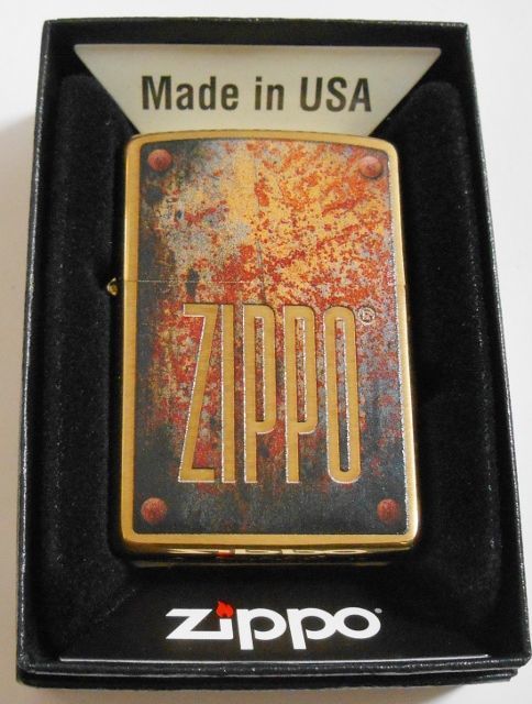 ZIPPO社 2019年モデル！VINTAGE感あふれる 真鍮ケース ZIPPO！新品A - ジッポーパーク Zippopark