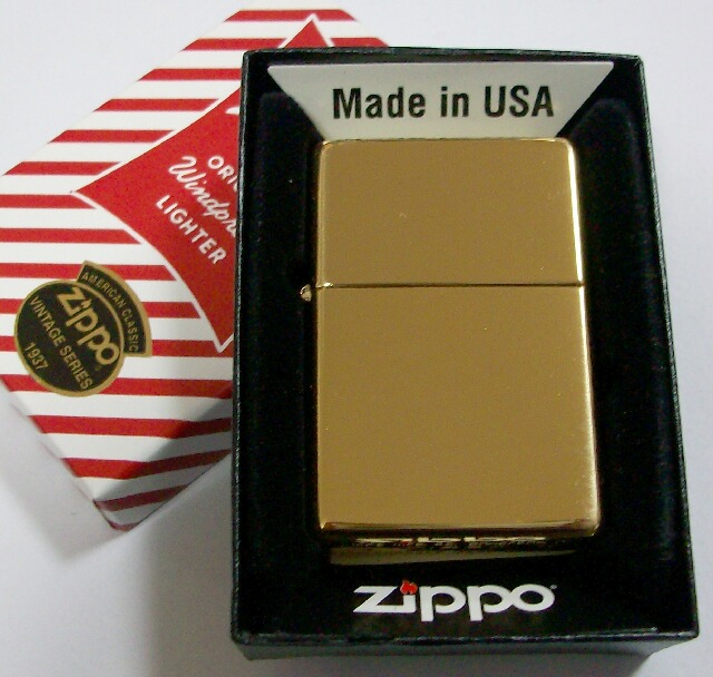 1937モデル ＃270CC Vintage High Polish Brass Wライン無し 2012年 ZIPPO！新品 - ジッポー