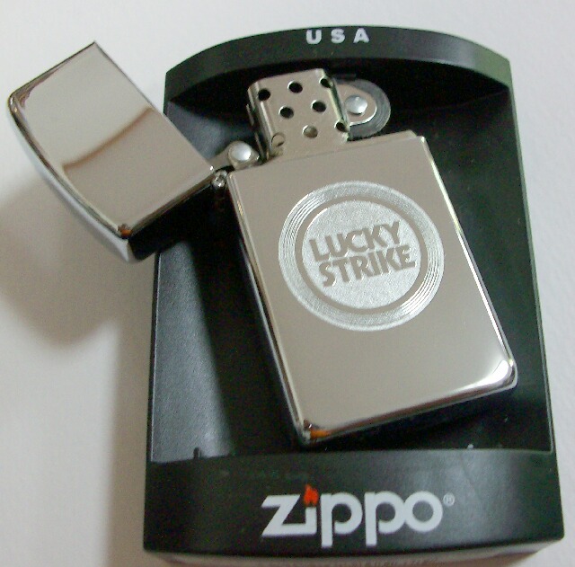 ★LUCKY STRIKE！ラッキー・ストライク SLIM 2004年 ユーロ限定 スリム ZIPPO！新品 - ジッポーパーク Zippopark