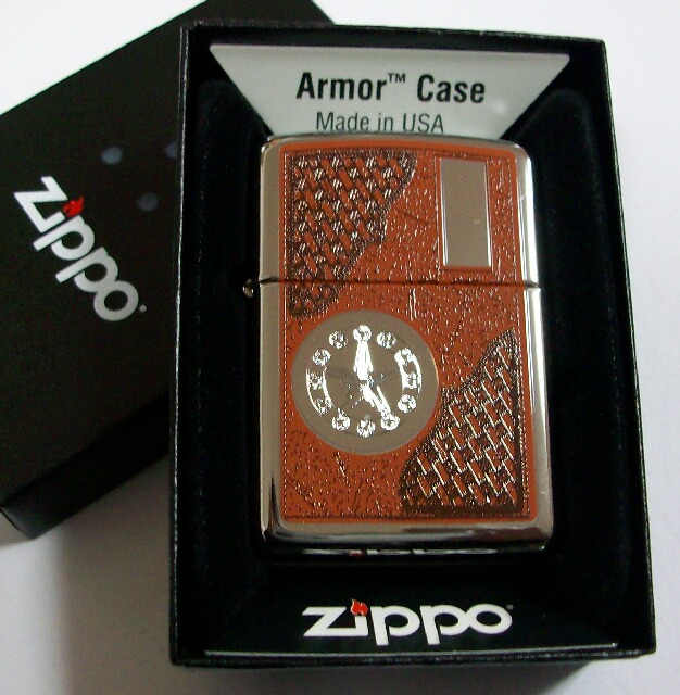 ZIPPO ジッポーアーマーケース 全面彫り 2004年製 東京オリンピック