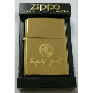 画像: ☆英国の名車！ＭＧ エム・ジー １９９８年製 真鍮ケース Solid Brass Zippo！未使用品