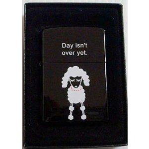 画像: ☆見ないで下さい・・プードル！★裏面は・・可愛い お尻！ブラック ２００３年 ZIPPO！新品