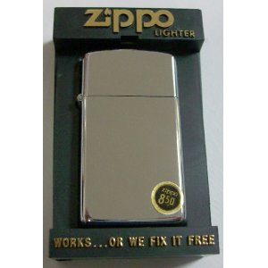 画像: ☆１９８５年 VINTAGE　＃１６１０スリム　鏡面　SLIM ZIPPO 未使用品！