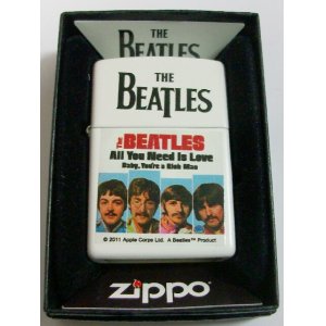 画像: ☆THE BEATLES！ビートルズ！２０１１年  All Need Is Love ホワイト ZIPPO！新品