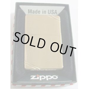 画像: ★★＃２４０ １９３７モデル Ｖｉｎｔａｇｅ Ｂｒｕｓｈｅｄ Ｂｒａｓｓ 両面ライン ＺＩＰＰＯ！新品