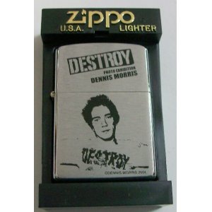 画像: ☆セックス・ピストルズ！ジョニー・ロットン DESTROY 限定 DENNIS MORRIS ２００４年９月 ZIPPO！新品Ｂ