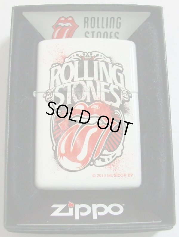 画像1: ☆ローリング・ストーンズ！ROLLING STONES ホワイト ２０１１年 ZIPPO！新品