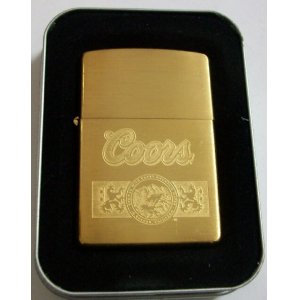 画像: ☆ＣＯＯＲＳ！クアーズ 米国老舗ビール ２００７年 真鍮ソリッドブラス ＺＩＰＰＯ！新品