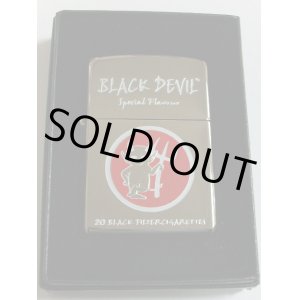 画像: ★BLACK DEVIL！ブラック・デビル煙草 ブラック鏡面 ２０１０年 ZIPPO！新品