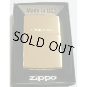画像: ☆真鍮無垢ケース！＃２５４ HP Solid Brass  キャップに刻印有り ２００７年 Zippo！新品