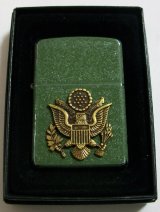 画像: ☆米軍 ARMY！グリーン・クラックル！USED仕上げ ２００６年 陸軍 ミリタリーメタル ＺＩＰＰＯ！新品