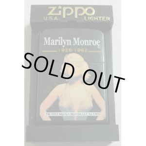 画像: ☆マリリン・モンロー！Marllyn monroe ２００２年 ブラック ZIPPO！新品