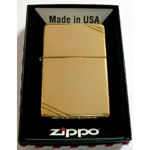 画像: ★★＃２７０ １９３７モデル  Ｖｉｎｔａｇｅ Ｈｉｇｈ Ｐｏｌｉｓｈｓ Ｂｒａｓｓ 両面ライン ＺＩＰＰＯ！新品