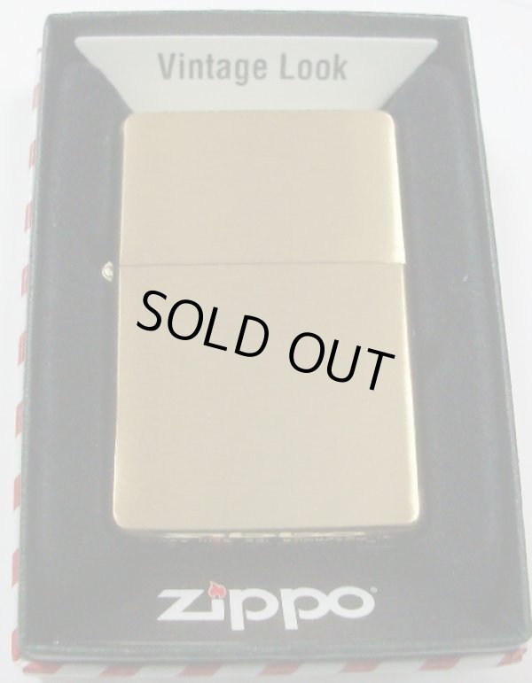 画像1: ★★１９３７モデル　＃２４０ＣＣ Ｖｉｎｔａｇｅ Ｂｒｕｓｈｅｄ Ｂｒａｓｓ Wライン無し ＺＩＰＰＯ！新品