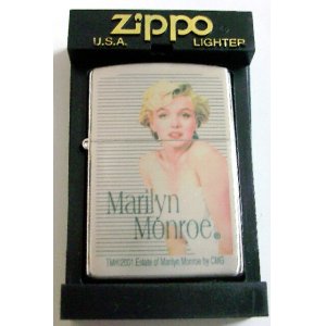 画像: ☆マリリン・モンロー！Marllyn monroe ２００１年 銀加工 ZIPPO！新品A