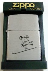 画像: ☆スポーツシリーズ！復刻版 １９３７ REPLICA １９９７年製 スキーヤー ZIPPO！新品