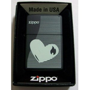 画像: ブラック＆お洒落なハート　２０１３年　ＵＳＡ　ＺＩＰＰＯ！新品Ａ