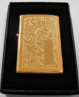 画像: ★伝統の・・ベネチアン 両面柄！真鍮ケース HP Solid Brass  Venetian ２００４年2月 ZIPPO！新品