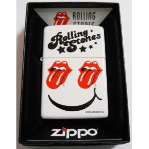 画像: ☆ローリング・ストーンズ！ROLLING STONES ２０１４年 ホワイト  ZIPPO！新品