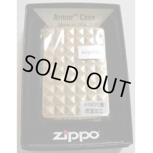 画像: ☆豪華！アーマー　Pyramid  両面深彫り　アンティークブラス  ２０１３年 ＺＩＰＰＯ！新品