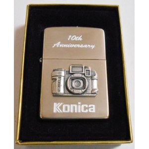 画像: ★Konica！カメラの・・コニカ！カメラ発売１０周年記念 １９９７年１０月 ZIPPO！未使用品