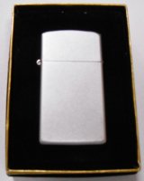 画像: ☆スリム １９９９年 サテン・クローム　SATIN CHROME SLIM ZIPPO！未使用品