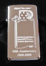 画像: ☆スリム 誕生５０周年記念！１９５６－２００６ ★限定１５０個  SLIM ZIPPO！新品B