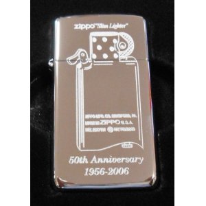 画像: ☆スリム 誕生５０周年記念！１９５６－２００６ ★限定１５０個  SLIM ZIPPO！新品B