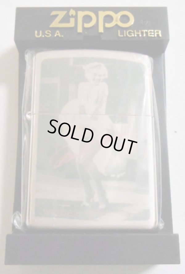 画像1: ☆マリリン・モンロー！Marllyn monroe ２００１年 スカート 銀加工 ZIPPO！新品