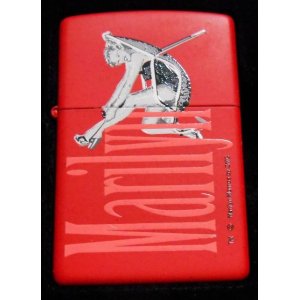 画像: ☆マリリン・モンロー！Marllyn Monroe ２００１年 全面RED　ZIPPO！新品
