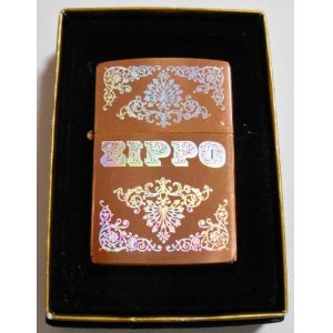 画像: ☆逸品 ！Copper 銅加工！１９９１年１０月（J） 豪華両面デザイン ZIPPO！新品未使用品