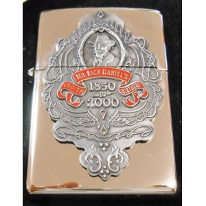 画像: ★Ｍｒ．JACK DANIEL'S！生誕１５０周年限定１５０個 ＃１００ シルバープレート ２０００年 ZIPPO！新品