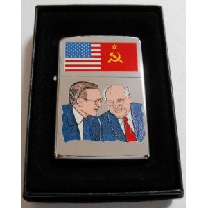画像: ★米ソ首脳会議 ブッシュ＆ゴルバチェフ 記念 １９９０年９月製 ZIPPO！未使用品