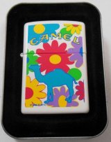 画像: ☆キャメル！CAMEL １９９６年２月 フラワー・デザイン ホワイト ZIPPO！未使用品