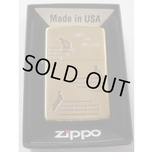画像: ☆可愛い・・ネコ 三匹！Cats on the stairs 真鍮古美 猫 ZIPPO！新品。