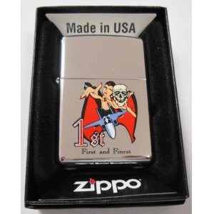 画像: ☆一番！1st 美女＆どくろ＆戦闘機！２００６年 First and Finest Zippo！新品。