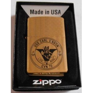 画像: ☆米海軍！USS CARL VINSON CVN-７０ BRASS ２００９年 USA ZIPPO！新品