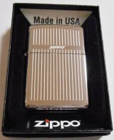 画像: ★お洒落な・・ストライプ！エンジンターン USA ＃２５０ ２００９年 ZIPPO！新品