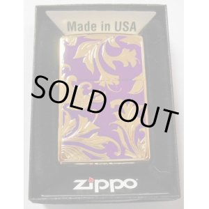 画像: ☆豪華！輝く・・ゴールドプレート＆パープル！両面 OLD FASHION ２０１４年 ZIPPO！新品