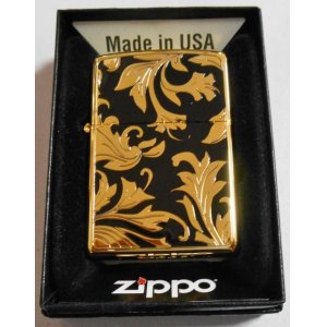 画像: ☆豪華！輝く・・ゴールドプレート＆ブラック！両面 OLD FASHION ２０１４年 ZIPPO！新品