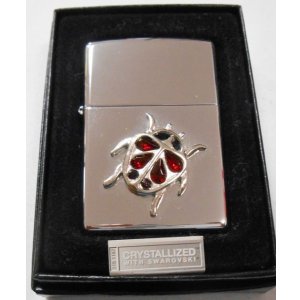 画像: ☆豪華！スワロフスキー LADY BUG てんとう虫 ２００７年 ZIPPO！新品
