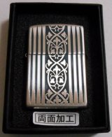 画像: ★２０歳の記念に・・ロマネスク！中世ローマ風 両面深彫デザイン ２００４年４月 ZIPPO！新品その１