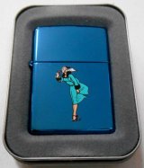 画像: ☆Windy！ウィンディ 色鮮やかな・・サファイアブルー！グリーンドレス ２００４年８月 Zippo！新品