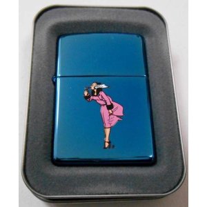 画像: ☆Windy！ウィンディ 色鮮やかな・・サファイアブルー！ピンクドレス ２００４年８月 Zippo！新品