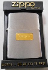 画像: ☆１９８７年２月 シンプルな・・＃２００ WORKLEAFメタルプレート ZIPPO！新品