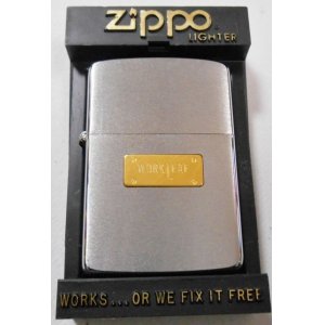 画像: ☆１９８７年２月 シンプルな・・＃２００ WORKLEAFメタルプレート ZIPPO！新品